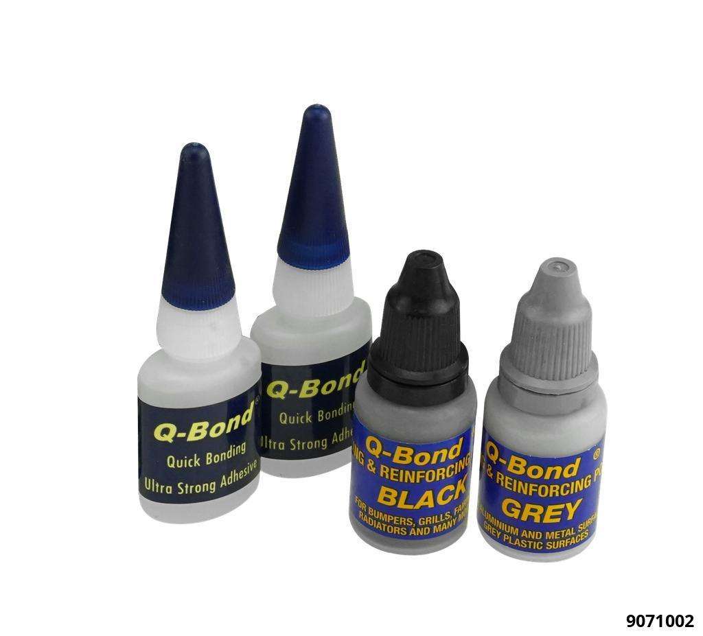 Schnellkleber EASY-GLUE Nachfüllset Komponentenpulver schwarz+grau 2 Schnellkleber