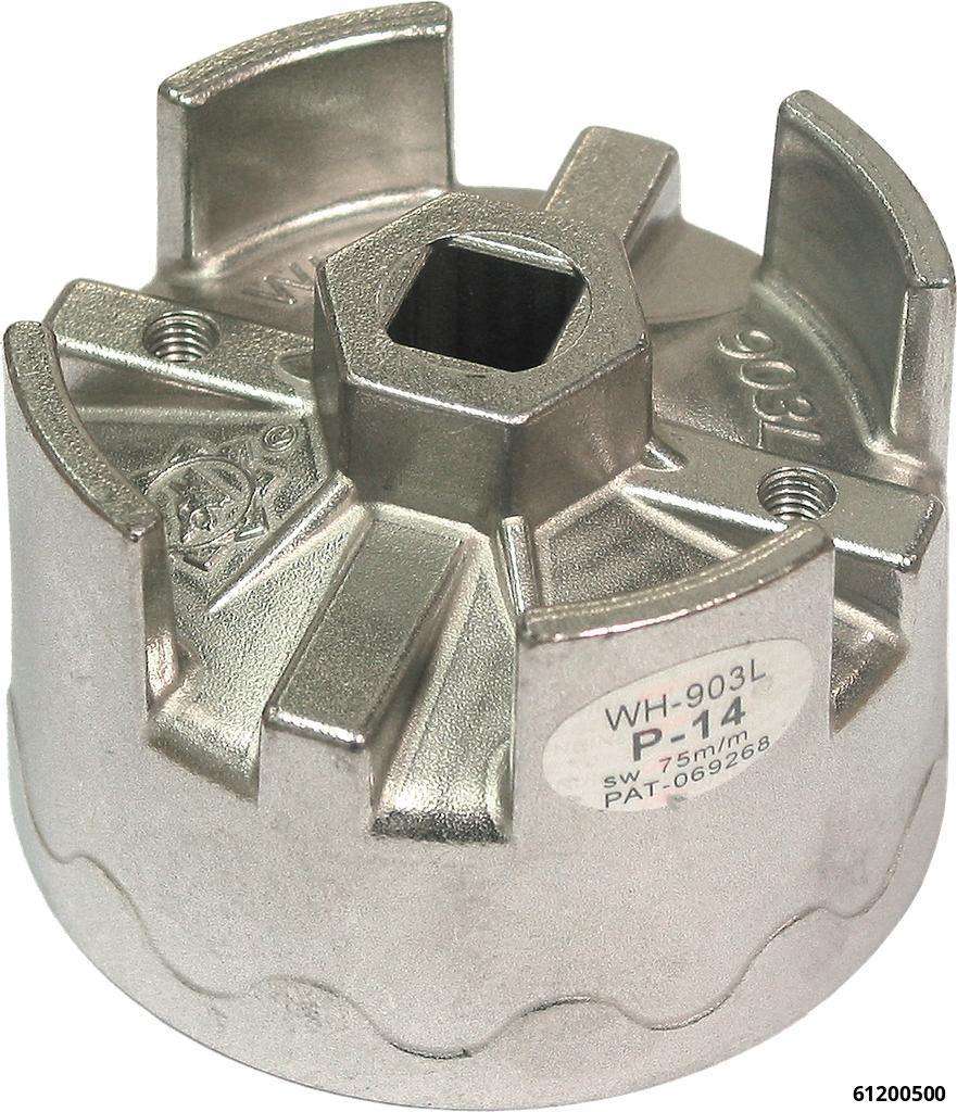 Ölfilterglocke 74mm 14-kant  OPEL, VW-LT, Golf IV SDI, MB C,E-Klasse