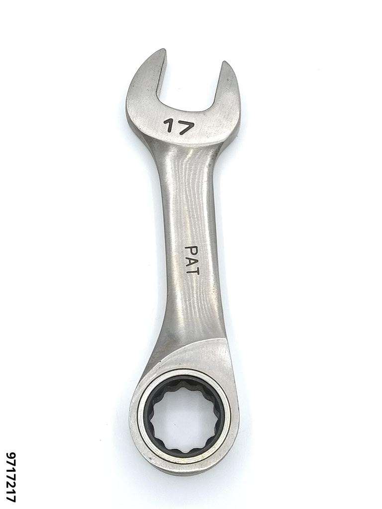 Ring-Maulschlüssel SW17 kurz mit 72-Zahn MULTIGEAR