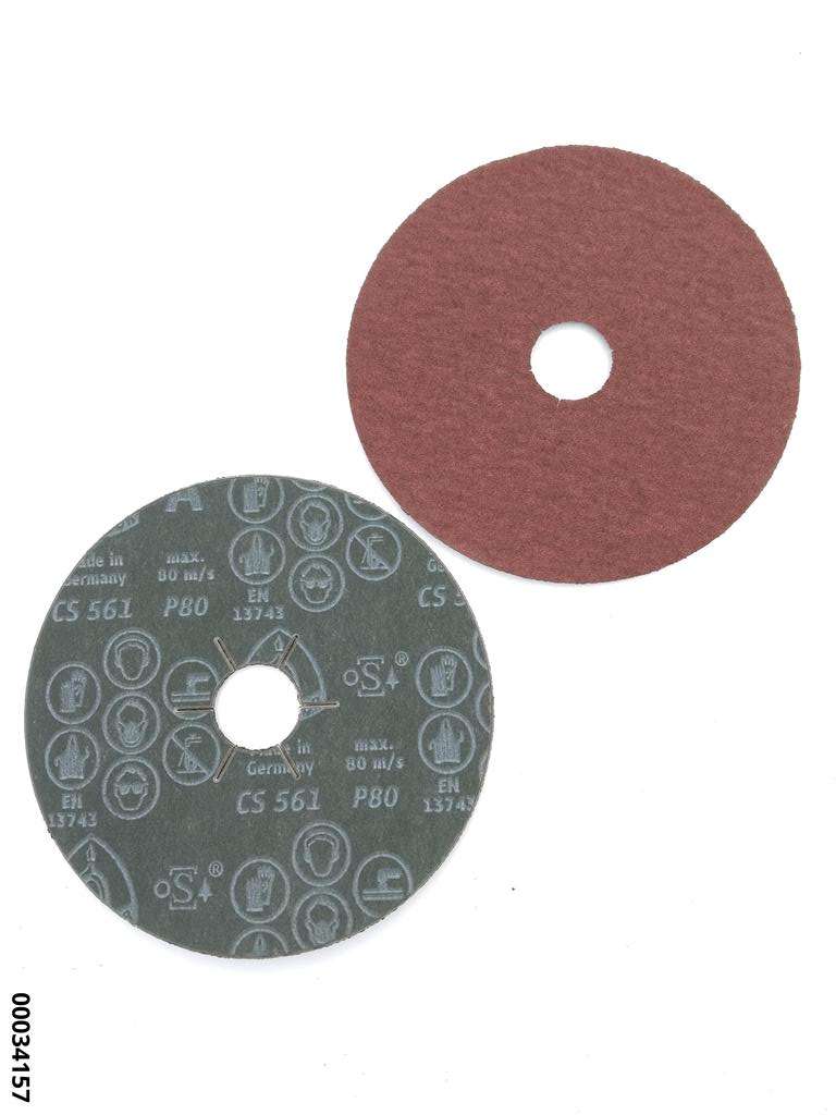 hansewerkzeug Vulkanfiberscheibe Form C 125MM Korn 80