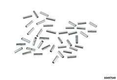 Cable connector unisolated kit 40-pcs. Ø4,5/7,0 1  Ø5,5/8,5  Ø7/10,0  Ø8,5/12mm