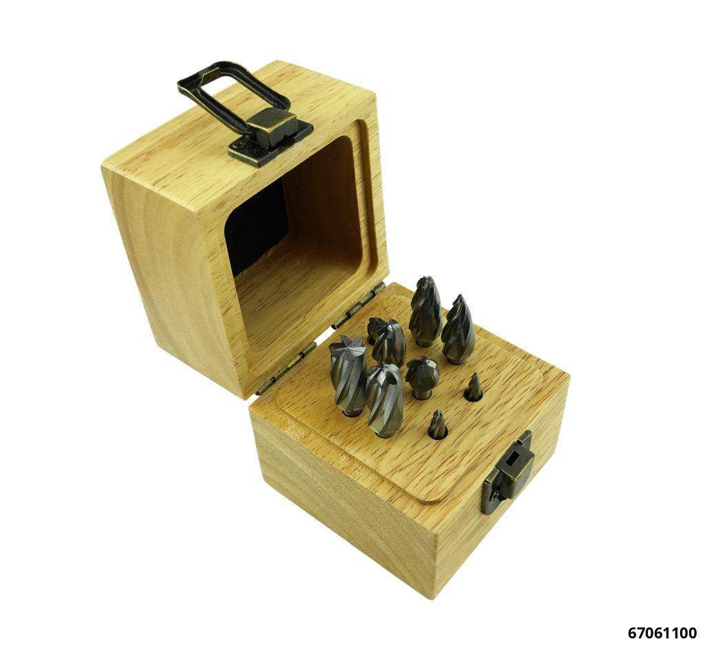 Hartmetall-Frässtifte-Set 10-tlg. mit Alu-Zahnung & 6 mm Schaftdurchmesser