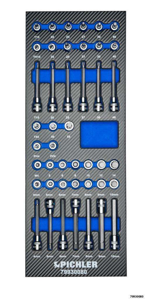 Socket Inserts 3/8", 44 pcs.