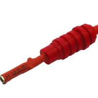 Kabelschuhverbinder M flach 1,2 mm rot
