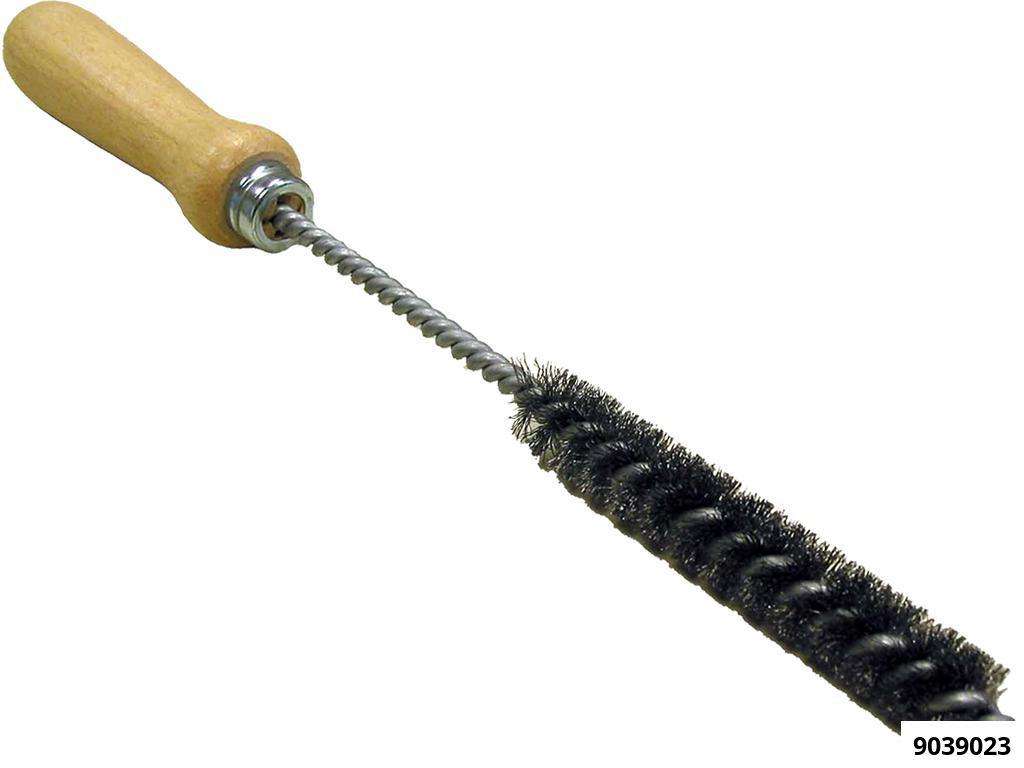 Steel wire hole brush 15x100 overall length 280.00 mm with wooden grip