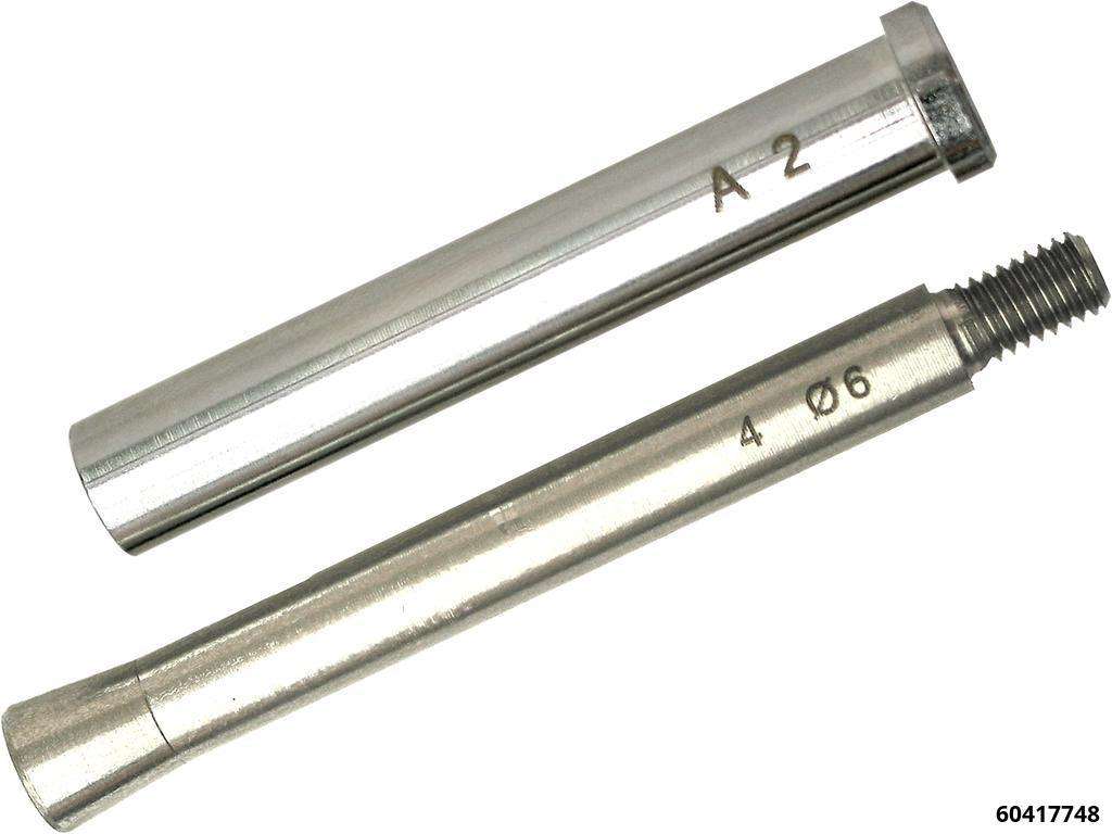 Douille d'extraction 6mm p.extrac pointe d'électrode / A utiliser av. douile A 2