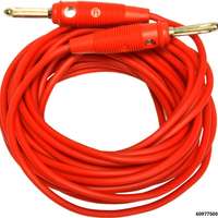 Messkabel 5,0 m rot mit 2 Steckern