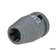 Impact E-Torx Socket E 14 Drive ½", Impact Resistant