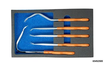 65452500: CLIP AND TRIM LEVER SET POLISHED STEEL 5 PIECE