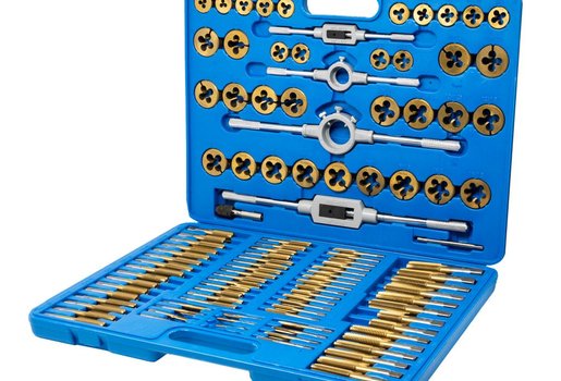 HAND TAP SET M2–M18 – HSS, 110-PIECE, MIXED COARSE & FINE THREAD - 1