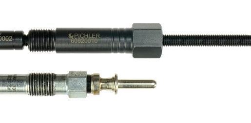 UNIVERSAL GLOW PLUG COMPRESSION TEST KIT M8X1 M9X1 M10X1 M10X1.25 WITH GAUGE - 2