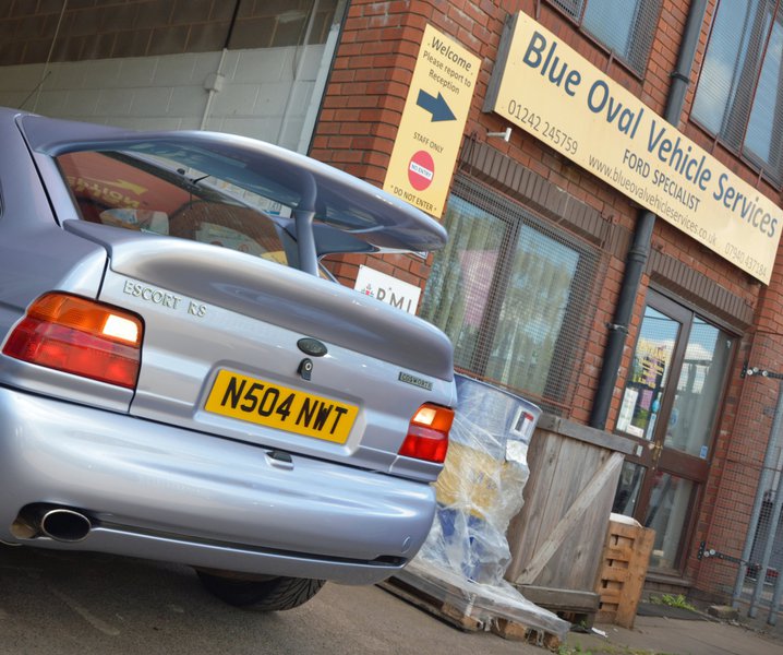 Cosworth in the Blue Oval workshop